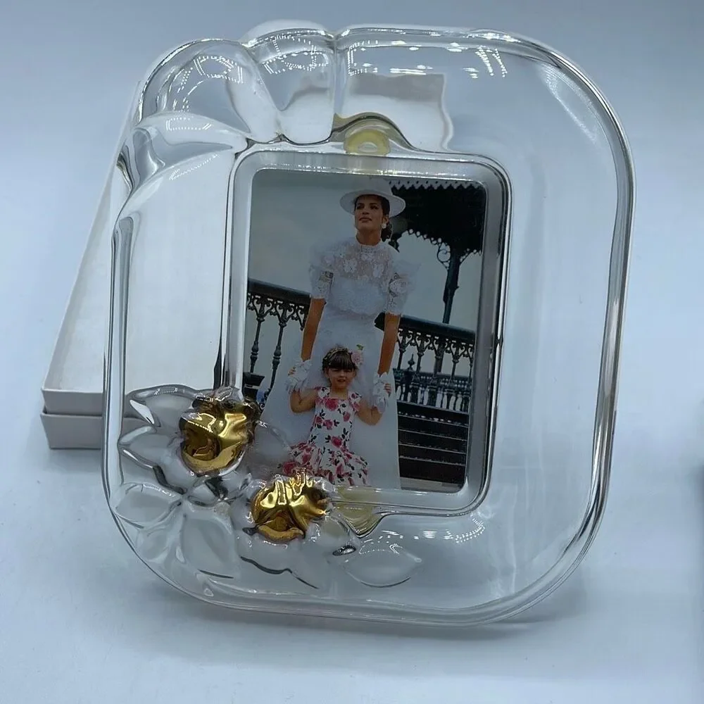 Fifth Avenue Crystal picture frame. Picture size 2.5” x 3.5”